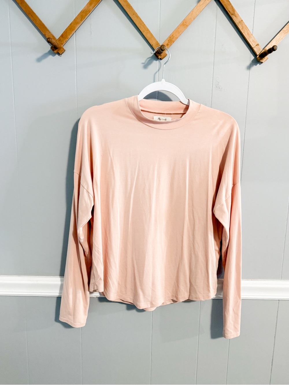 Madewell Butter Soft Baby Pink Top
